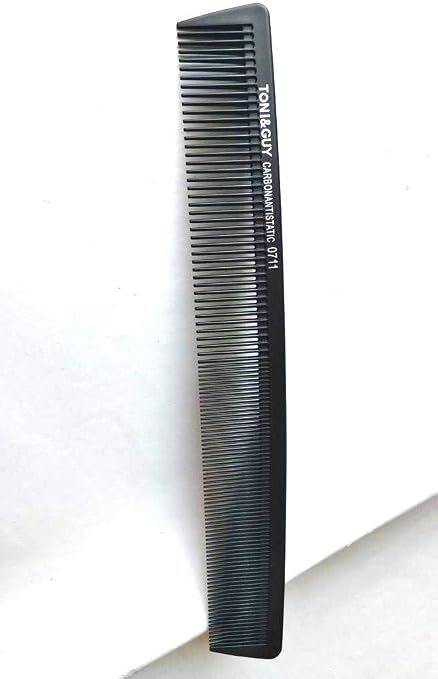 TONI & GUY Professional Carbon Antistatic Comb (Black) (Pack of 4)