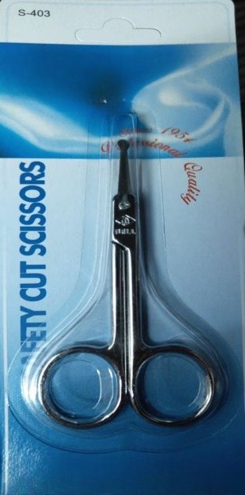 Safe Tip Grooming Scissors for Personal Care