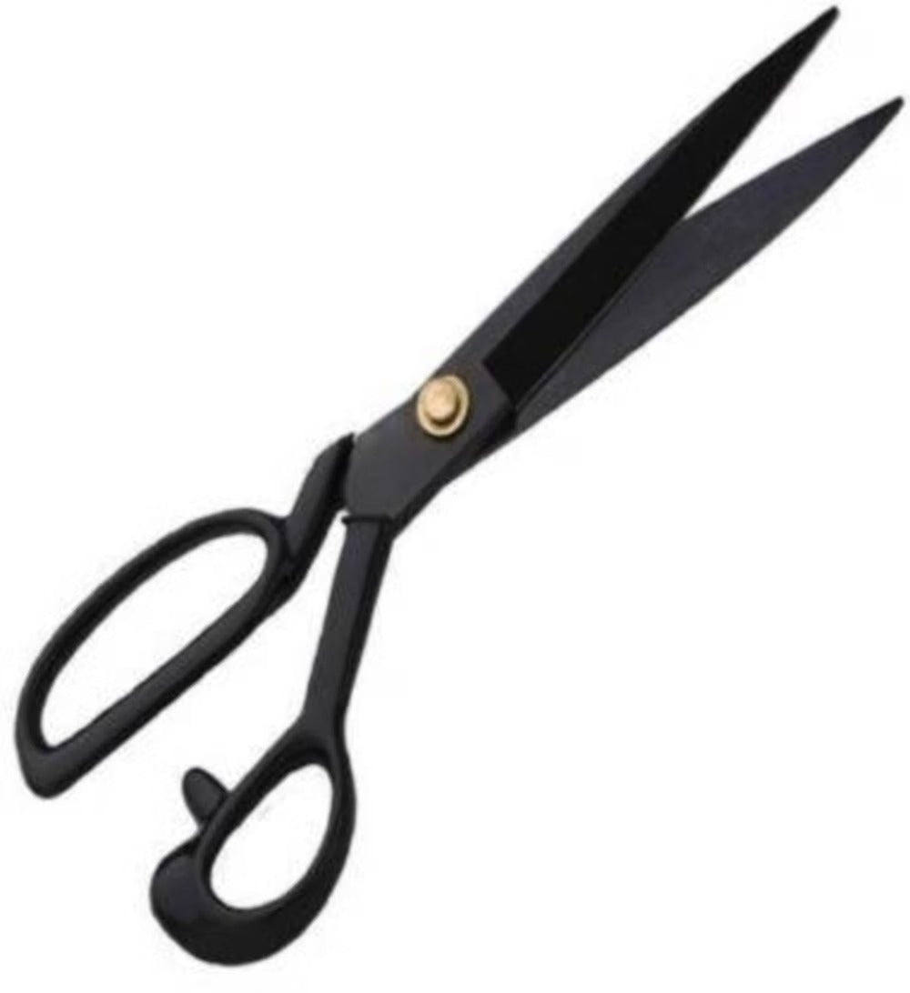 Dhanishka 9" & 10" Professional Scissor - Black Handle | Heavy Duty Fabric Cutting Shears