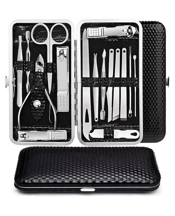 16-Piece Professional Pedicure Manicure Set - Stainless Steel Nail Care Tools Kit