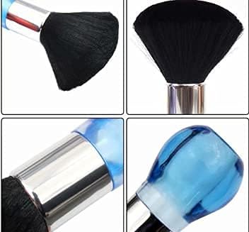 Professional Salon Duster Brush – Soft Neck & Hair Cleaning Brush (Pink / Blue)