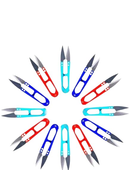 Jumbo Thread Cutter Sewing Snips – Sharp Stainless Steel Thread Clippers for Tailoring, Embroidery & Fabric Cutting Pack of 12