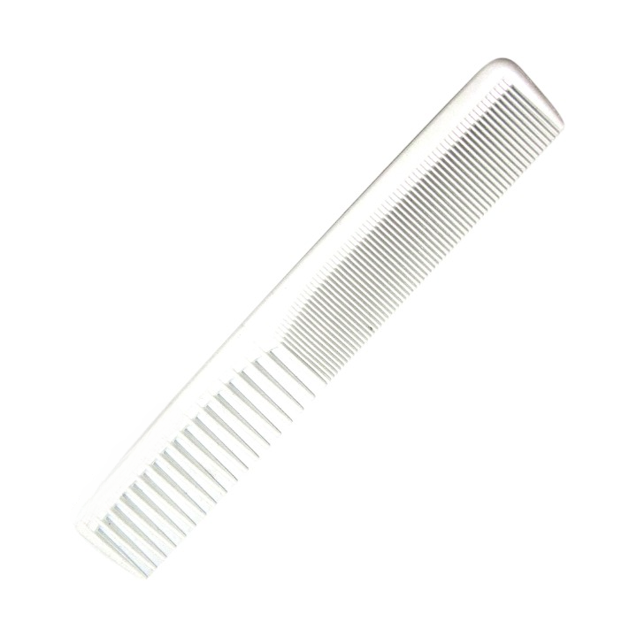 DHANISHKA Premium White Designer Grooming Comb 7 Inch | Professional Salon & Styling Comb