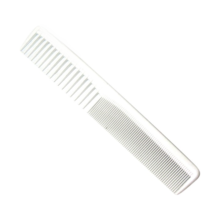Premium White Designer Grooming Comb 7"