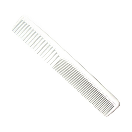 Premium White Designer Grooming Comb 7 Inch | Professional Salon & Styling Comb