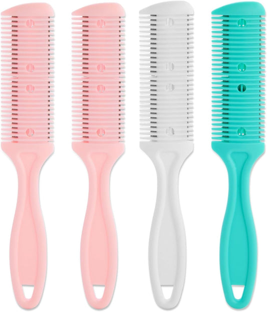Professional razor comb set for salon barber hair styling and thinning