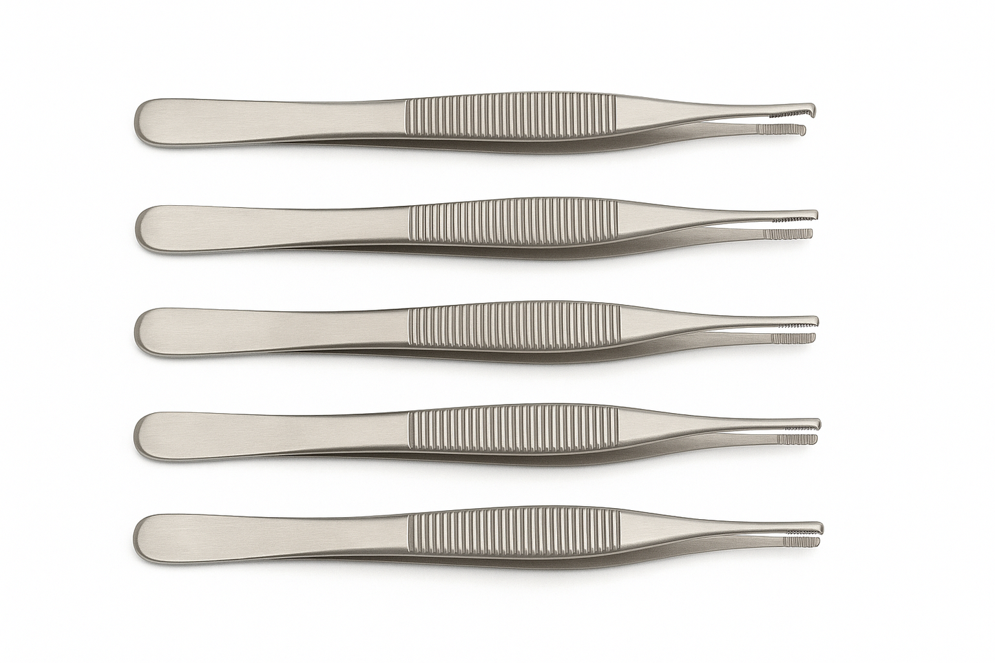 DHANISHKA Straight Precision Forceps 6 Inch – Stainless Steel (Pack of 5)