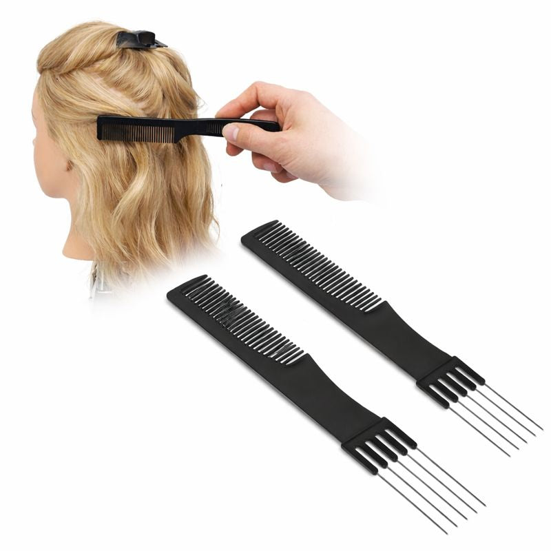 Professional Teasing Hair Comb Set | Backcombing & Volume Styling Comb