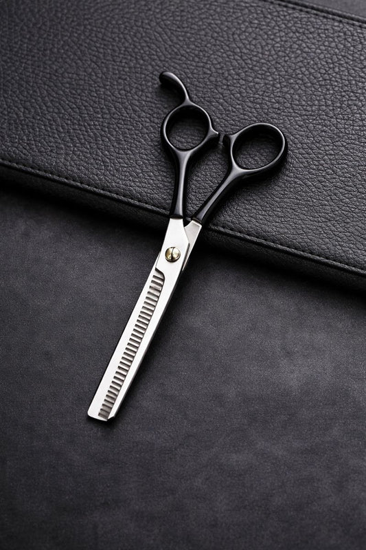 Dhanishka™ Professional 6.5”  Single Thinning Hair Cutting Scissor – Stainless Steel Salon & Barber Shears