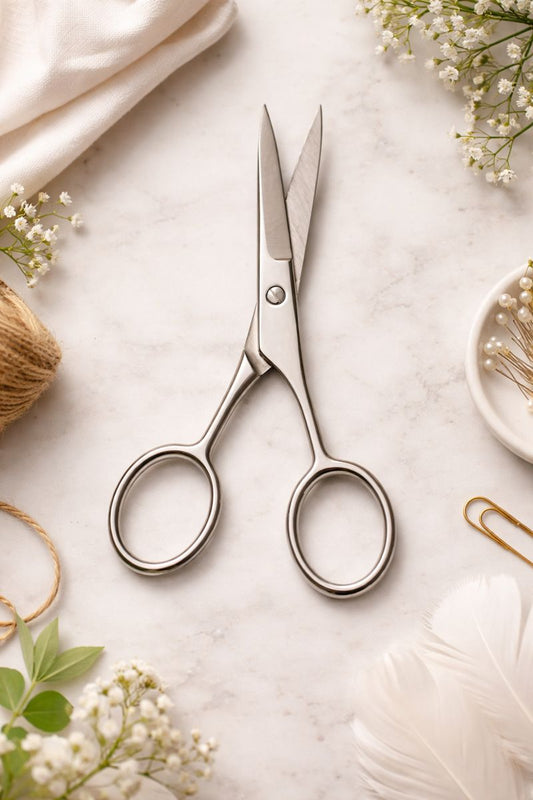 Premium 4-Inch Beard & Moustache Scissors – Razor-Sharp Stainless Steel Grooming Essential