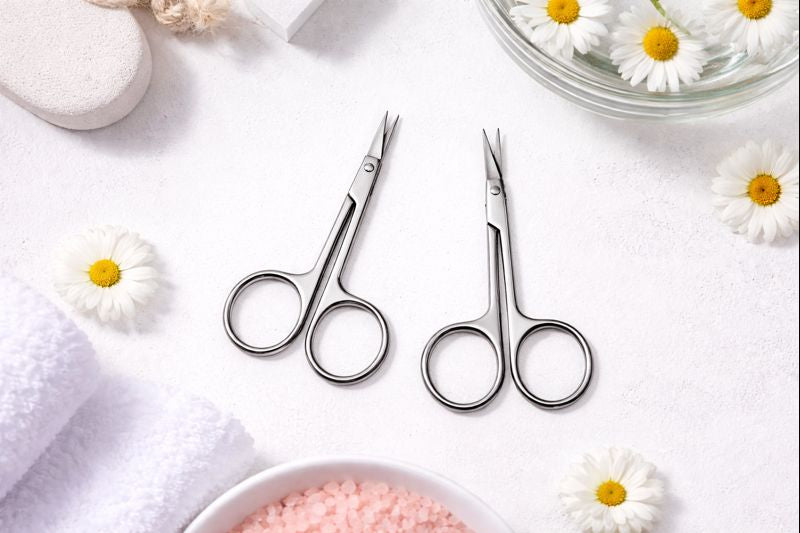 Professional Cuticle Scissors Combo – Stainless Steel Nail & Cuticle Trimming Scissors (Pack of 2)