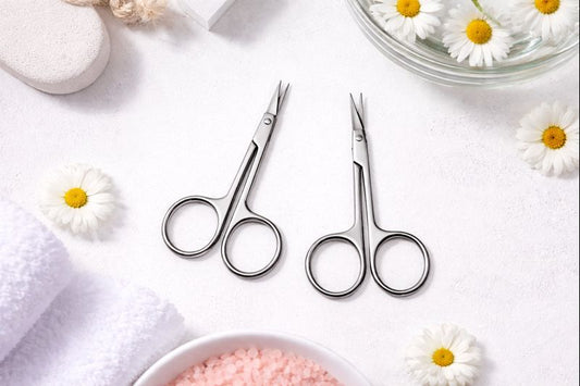 Professional Cuticle Scissors Combo – Stainless Steel Nail & Cuticle Trimming Scissors (Pack of 2)