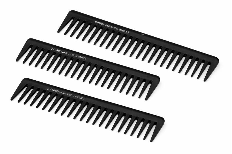 Professional Carbon Anti-Static Wide Tooth Rake Comb – Detangling & Styling