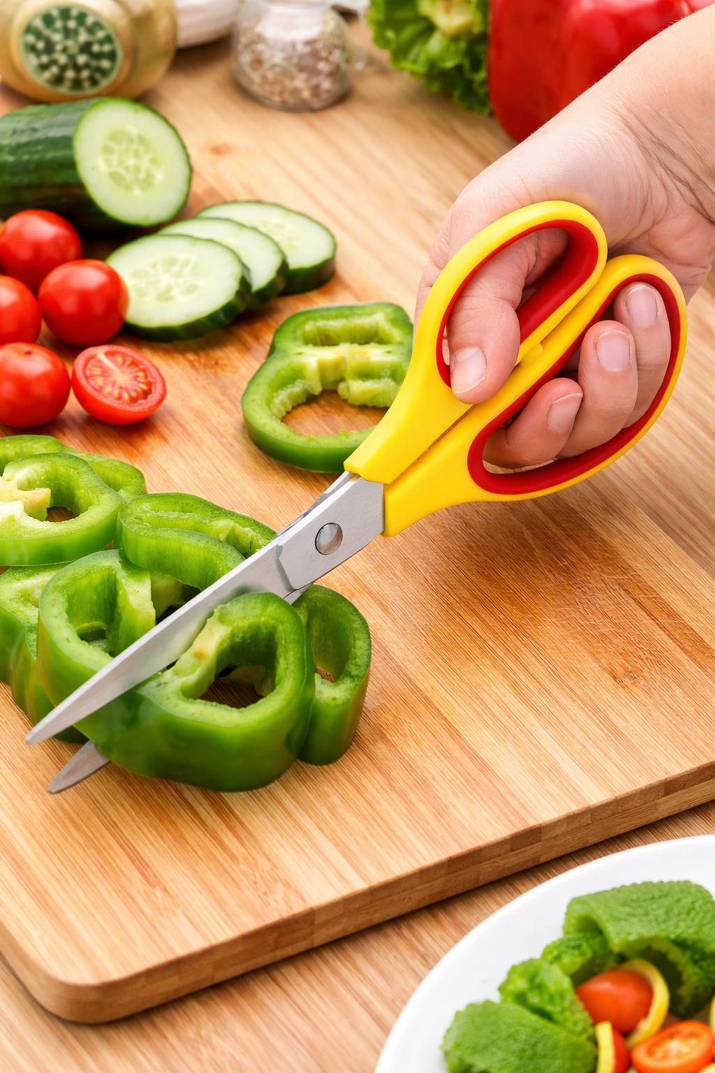 10 Inch Plastic Tailoring Scissors – Stainless Steel Fabric Cutting Shears with Ergonomic Grip for Professional & Home Use