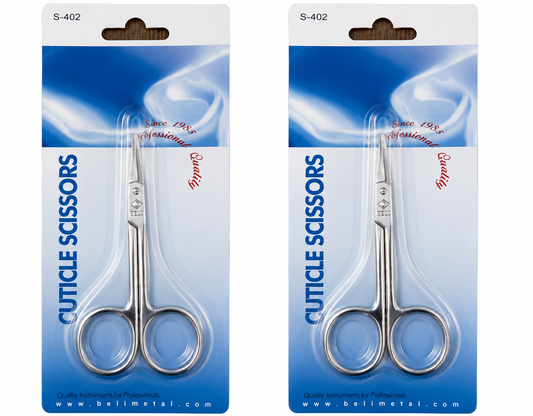 Cuticle Scissors Combo – Stainless Steel Cuticle Trimming Scissors (Pack of 2)