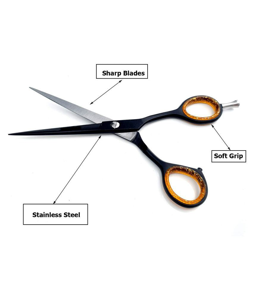 Dhanishka Premium Razor  Black Salon Hair Cutting Scissor – Professional Barber Shears