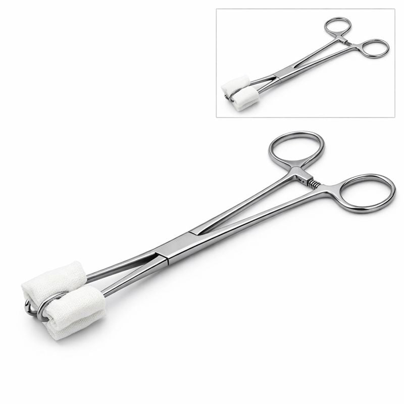 Dhanishka Proedge Sponge Holder Forceps 10" | Foerster Forceps