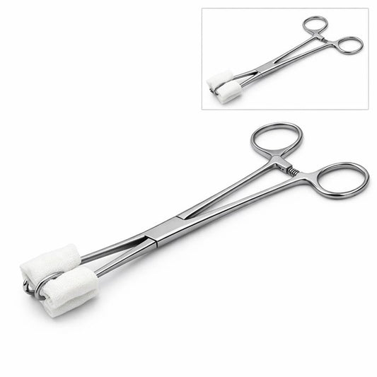 Dhanishka Proedge Sponge Holder Forceps 10" | Foerster Forceps