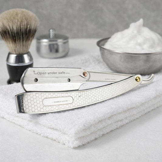 stainless steel barber ustra razor
