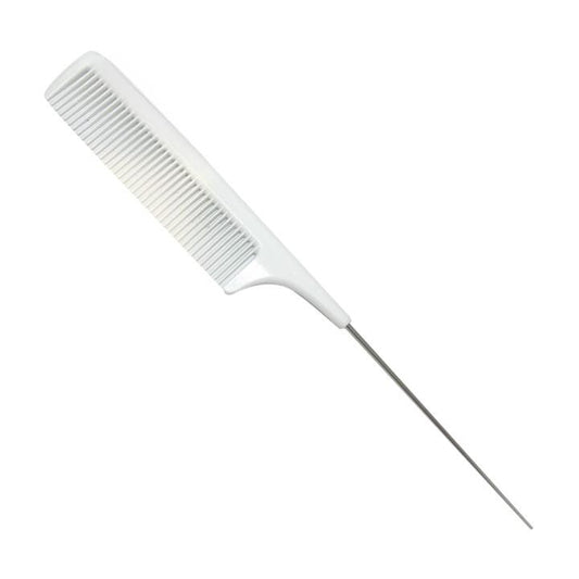 White Barber Comb Set with Scale - Professional Salon Cutting & Styling Combs