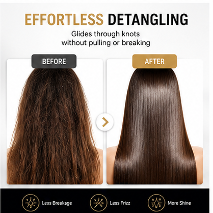 Premium Paddle Hair Brush for Women & Men | Gentle Detangling, Anti-Frizz & Anti-Static | Soft Cushion Hair Brush for Wet & Dry Hair, Curly, Straight & Thick Hair