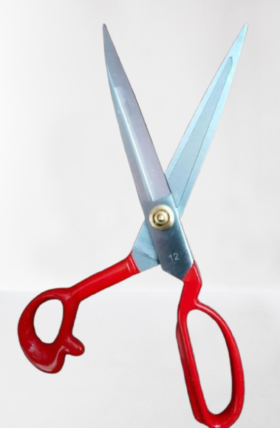 Heavy Duty Grooving Tailoring Scissor 12 Inch – Professional Fabric Cutting Shears for Denim, Leather, Upholstery & Thick Clothes