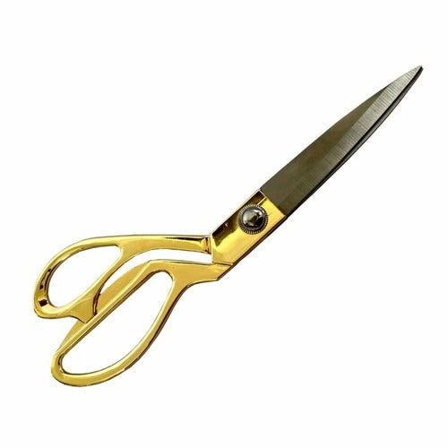 9.5 Inch Heavy Duty Tailoring Scissors for Cloth Cutting – Golden Brass Handle Professional Shears
