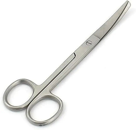 6 Inch Stainless Steel Blunt, Straight, Curved Scissors – Multipurpose Precision Cutting Tool