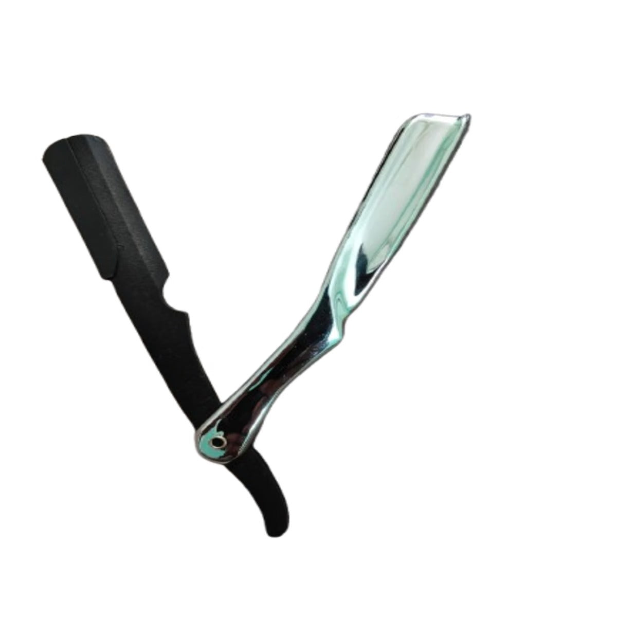 Premium Silver Straight Razor for Men | Professional Barber Shaving Razor | Precision Beard Styling & Hairline Grooming Tool