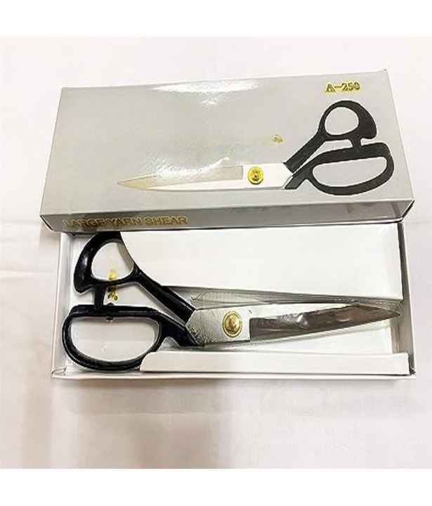 Professional Silver Tailoring Scissors – 10″ Heavy Duty Fabric Cutting Scissor for Tailors & Designers