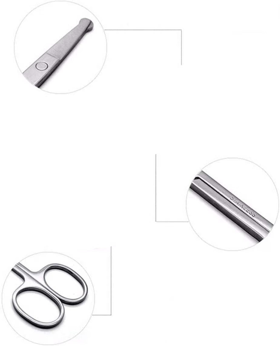 curved stainless steel grooming scissors