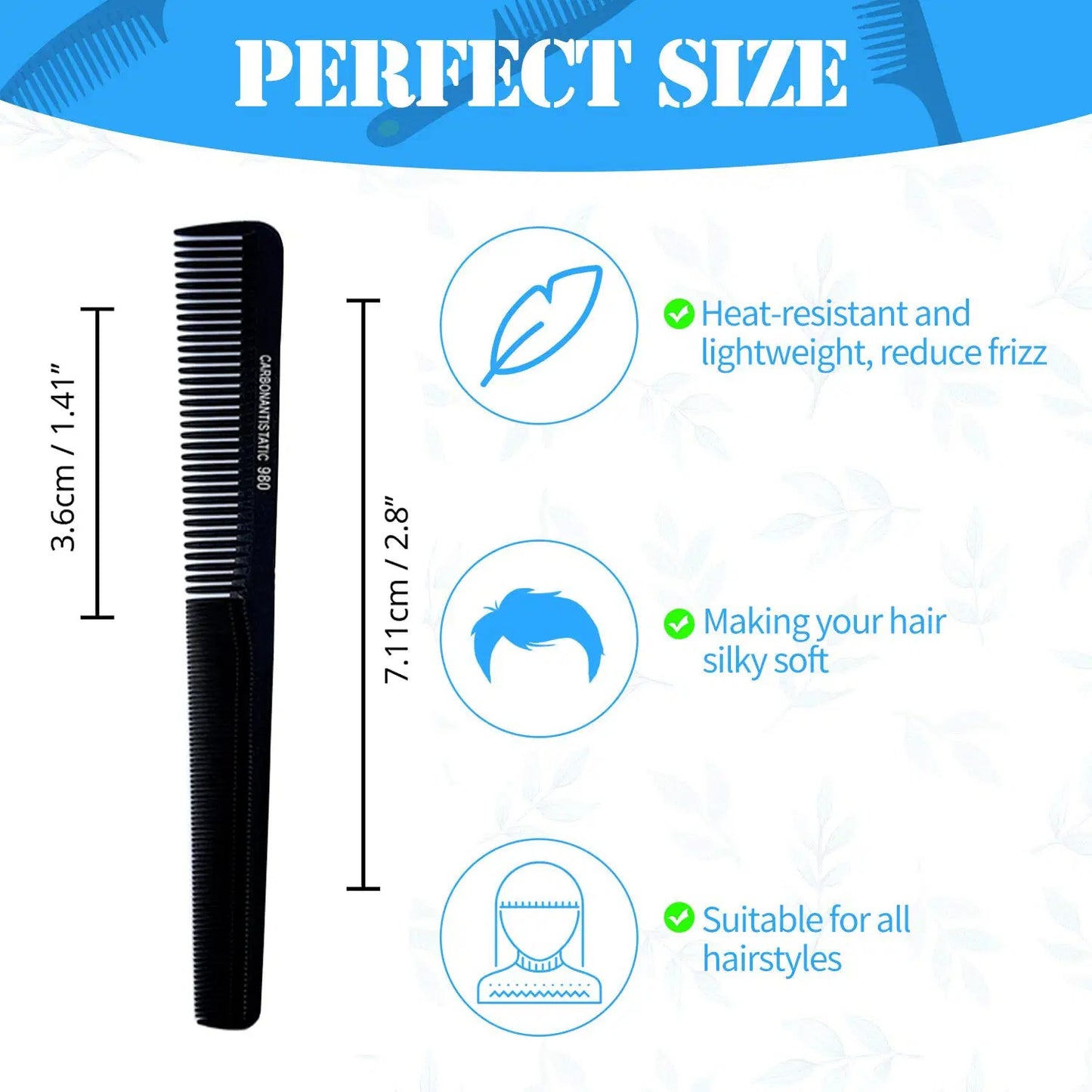 Dhanishka Stainless Steel Ustra Razor with Comb