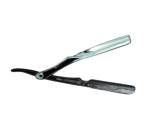 Premium Silver Straight Razor for Men | Professional Barber Shaving Razor | Precision Beard Styling & Hairline Grooming Tool