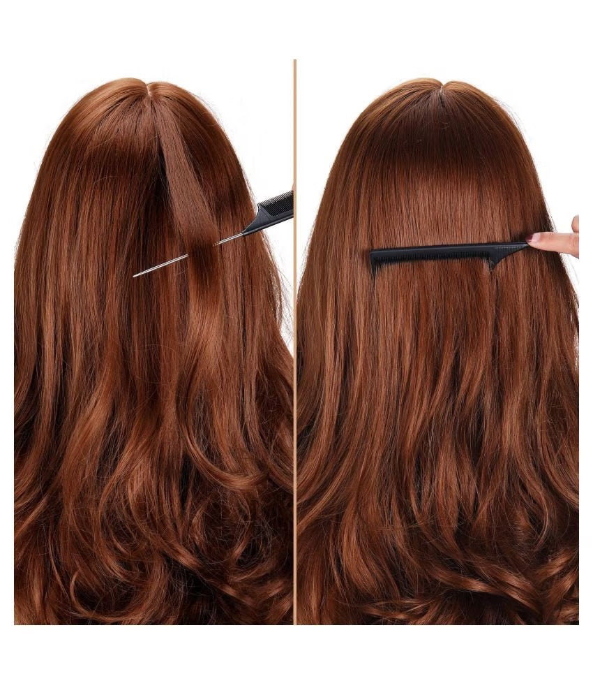 Professional Rat Tail Comb – Pack of 2 4 or 6 | Carbon Anti-Static Sectioning Comb for Salon & Styling Use