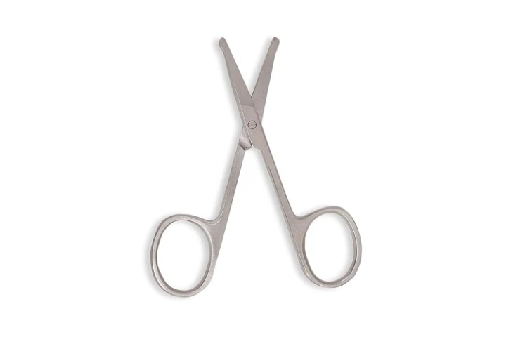 4 Inch Curved Nose Scissors Stainless Steel Nose Hair & Toenail Trimming Scissors for Men & Women