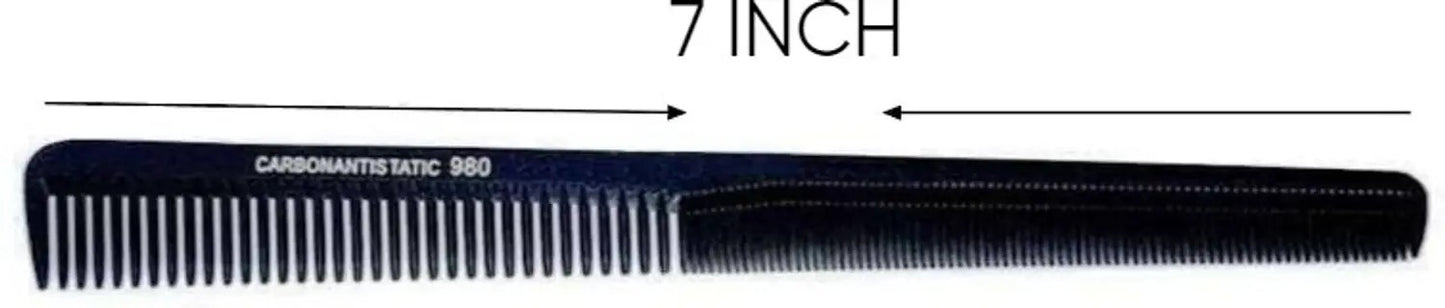 Professional Carbon Anti-Static Hair Comb Set – Precision Cutting, Styling & Sectioning (Set of 3)