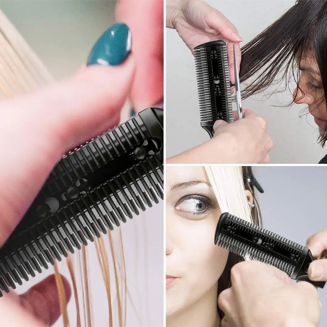 Salon quality razor comb set for hairstylists and barbers
