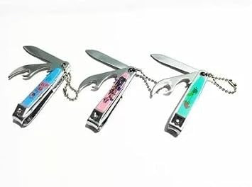Pack of 4 Stainless Steel Nail Cutters | Sharp Precision Nail Clippers for Fingernails & Toenails