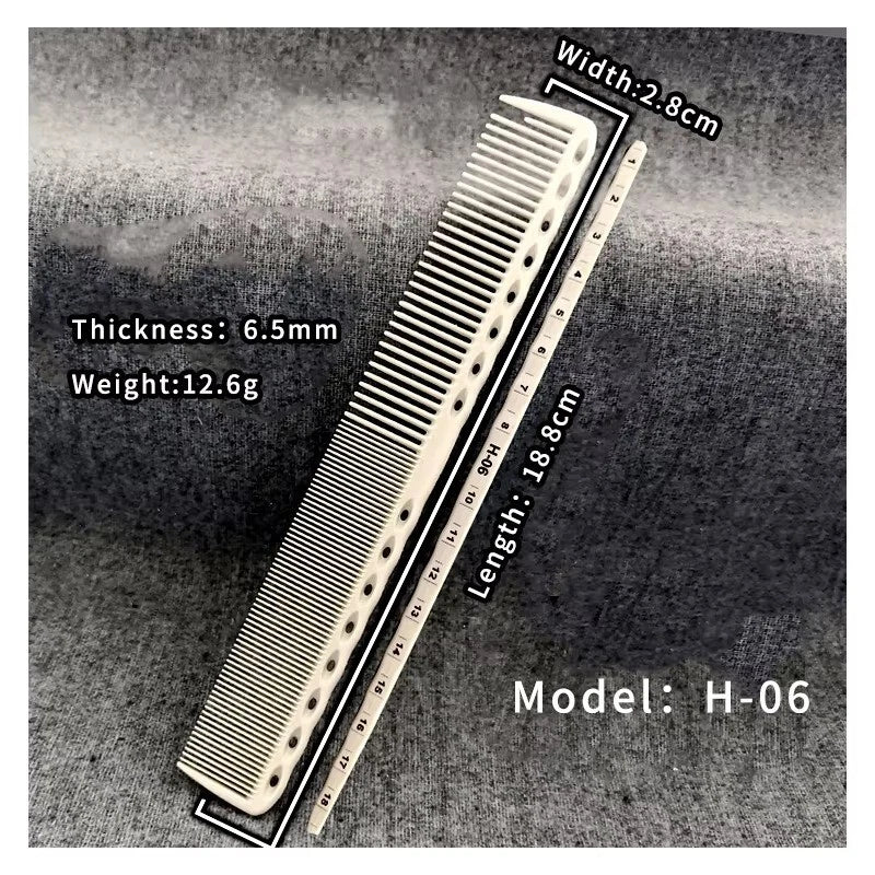 Professional Hair Cutting White Comb Set  – Anti-Static Salon & Styling Combs